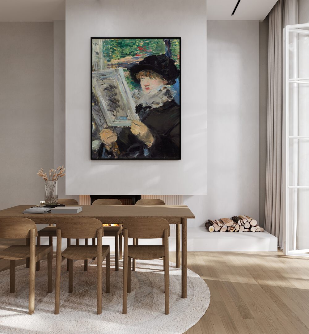 WOMAN READING  , VINTAGE PAINTINGS