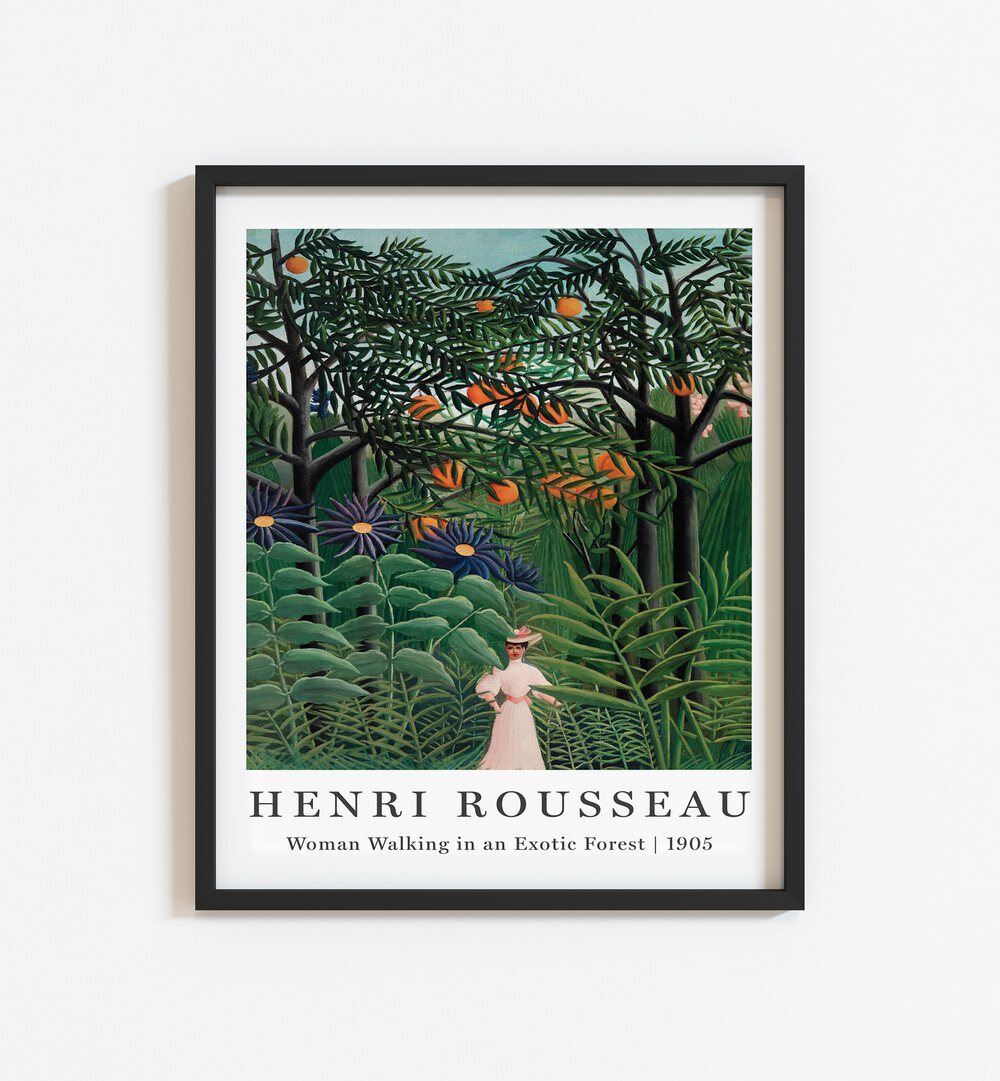 WOMEN WALKING IN AN EXOTIC FOREST (1905) II , VINTAGE PAINTINGS