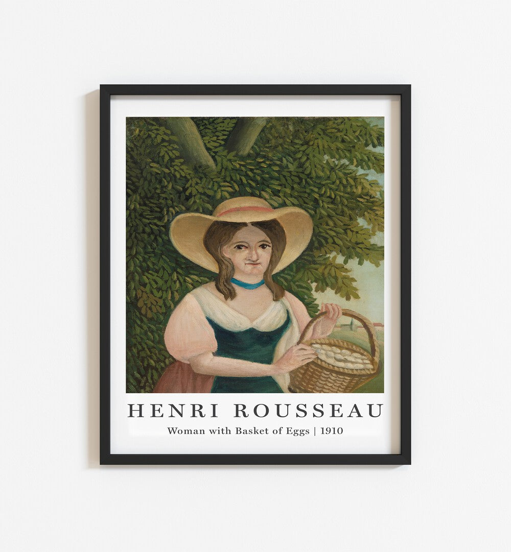 WOMEN WITH BASKET OF EGGS (1910) II , VINTAGE PAINTINGS