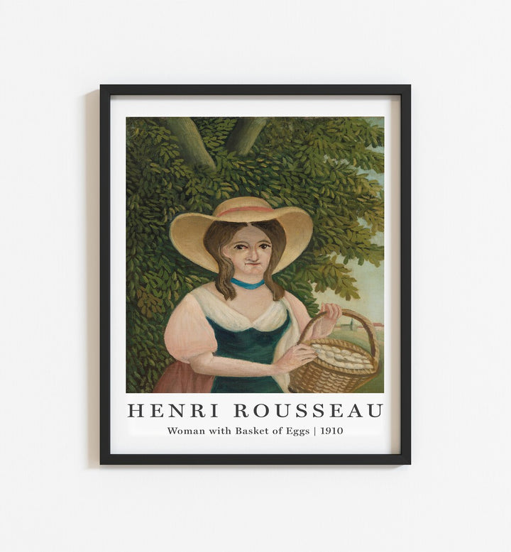 WOMEN WITH BASKET OF EGGS (1910) II , VINTAGE PAINTINGS