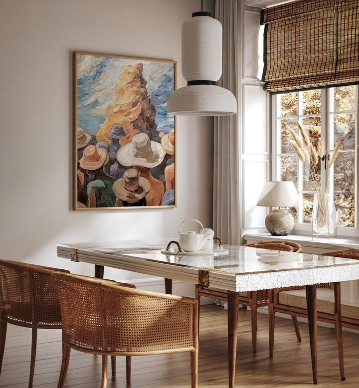 Stylish artwork featuring WOMEN WITH HATS, perfect for elevating your home decor with a bold fashion statement.