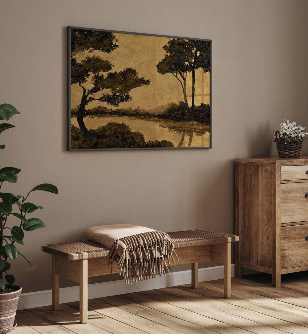 WOOLAND POND , LANDSCAPE PAINTINGS