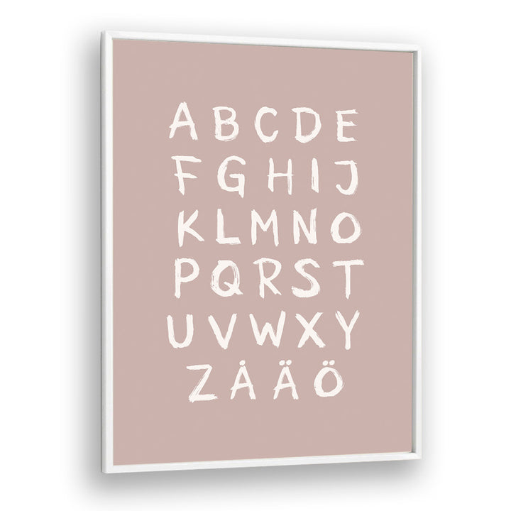 abc toothy rosa quotes and typography posters in White Plain Frame