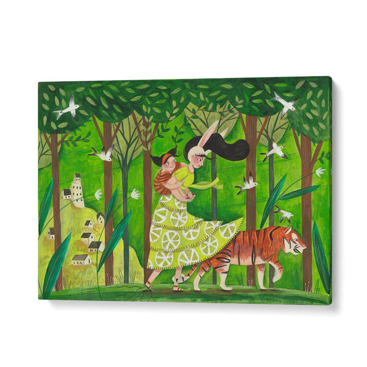 Walking Through The Woods By Caroline Bonne Muller Kids Room Painting in Gallery Wrap