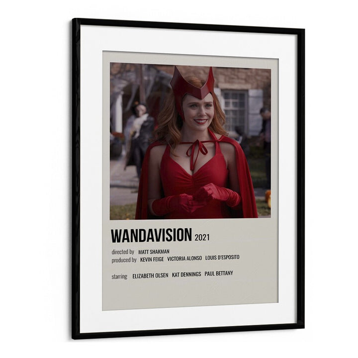 Wandavision Movie Posters in Black Frame With Mount