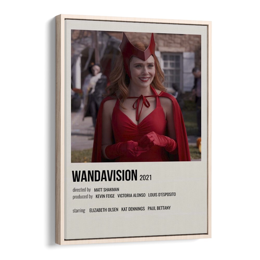 Wandavision Movie Posters in Oak Wood Floater Frame