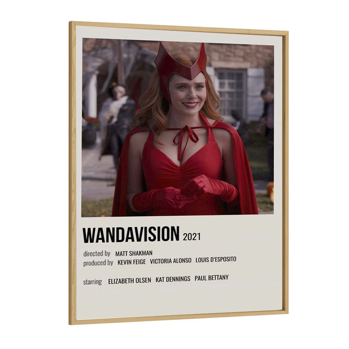 Wandavision Movie Posters in Oak Wood Plain Frame