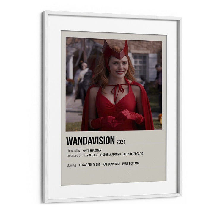 Wandavision Movie Posters in White Frame With Mount