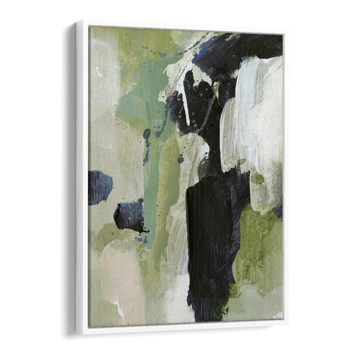 Waterfall By Dan Hobday Abstract Art Abstract Paintings in White Floater Frame