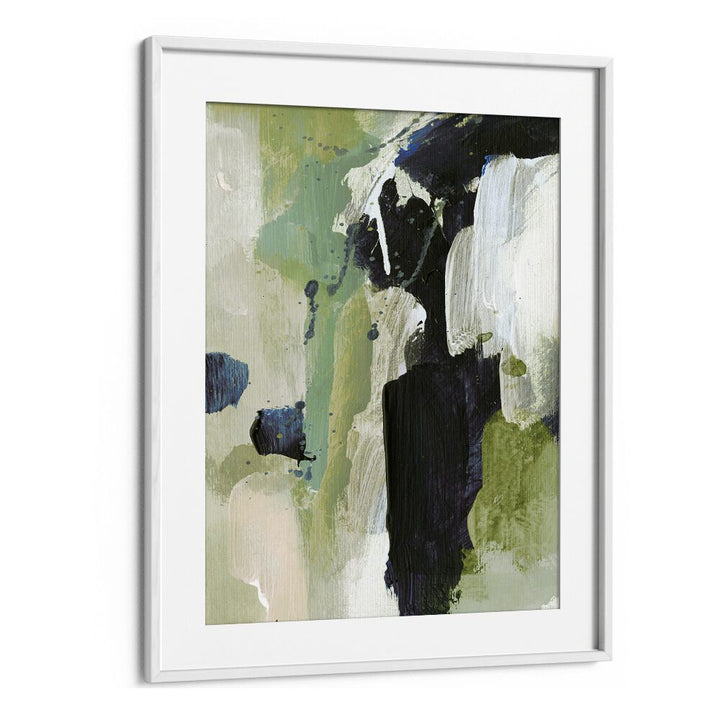 Waterfall By Dan Hobday Abstract Art Abstract Paintings in White Frame With Mount