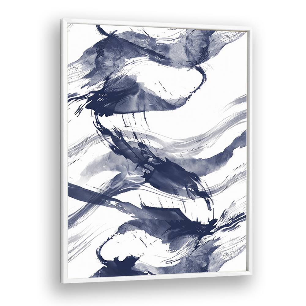 Wave Wander II Beach Prints in White Plain Frame