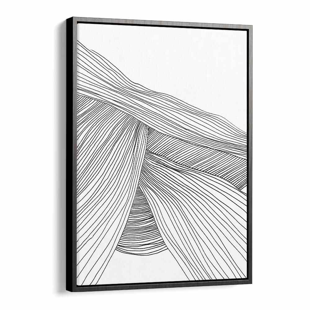 Waves By Dan Hobday Abstract Art Abstract Paintings in Black Floater Frame