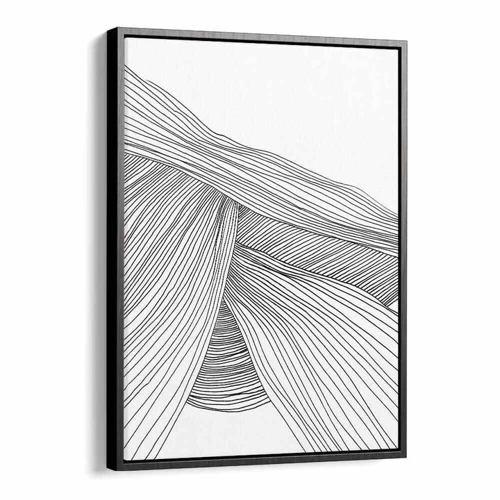 Waves By Dan Hobday Abstract Art Abstract Paintings in Black Floater Frame