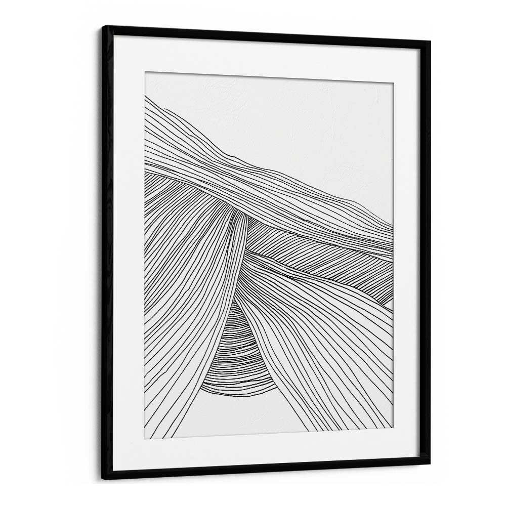 Waves By Dan Hobday Abstract Art Abstract Paintings in Black Frame With Mount