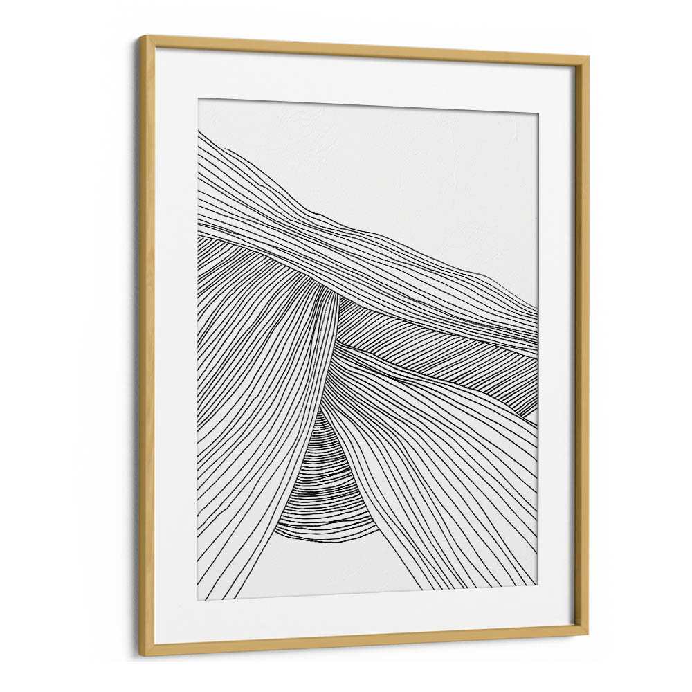 Waves By Dan Hobday Abstract Art Abstract Paintings in Oak Wood Frame With Mount