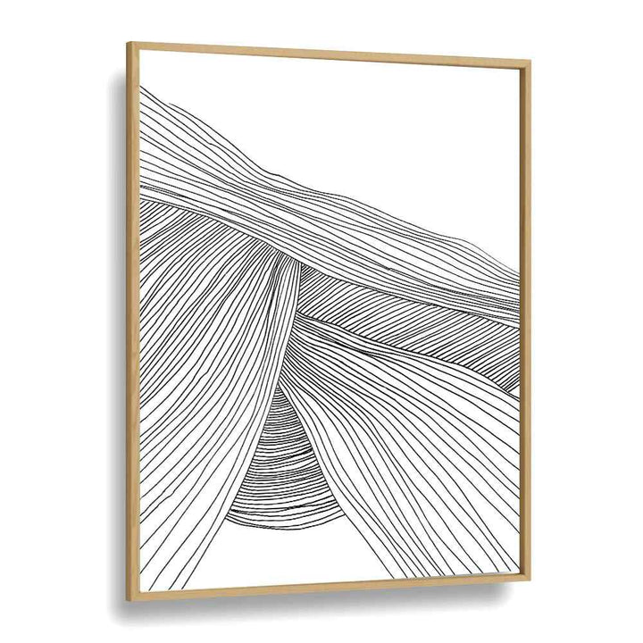 Waves By Dan Hobday Abstract Art Abstract Paintings in Oak Wood Plain Frame