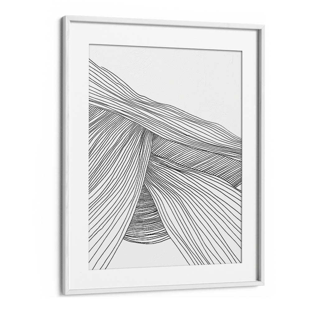 Waves By Dan Hobday Abstract Art Abstract Paintings in White Frame With Mount