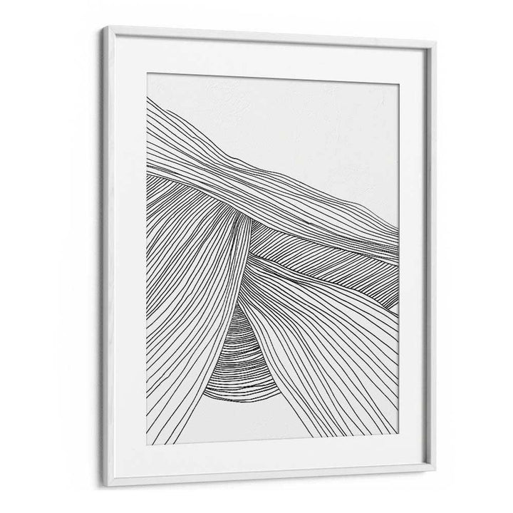 Waves By Dan Hobday Abstract Art Abstract Paintings in White Frame With Mount