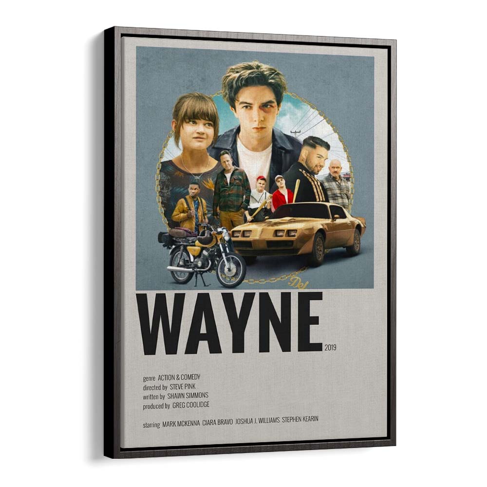 Wayne 2019 Movie Posters in Black Floater Frame