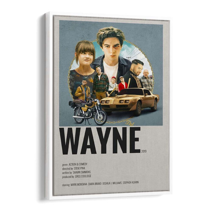 Wayne 2019 Movie Posters in White Floater Frame