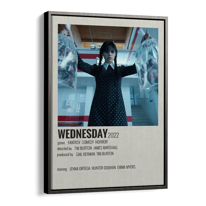 Wednesday 2022 Movie Posters in Black Floater Frame