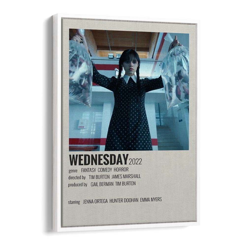 Wednesday 2022 Movie Posters in White Floater Frame