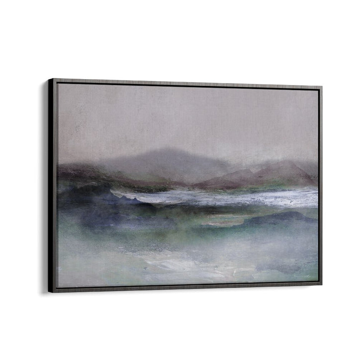 West Peak By Dan Hobday Abstract Art Abstract Paintings in Black Floater Frame