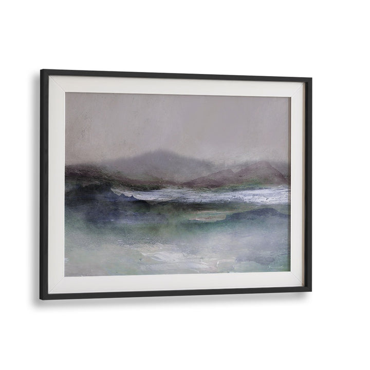 West Peak By Dan Hobday Abstract Art Abstract Paintings in Black Frame With Mount