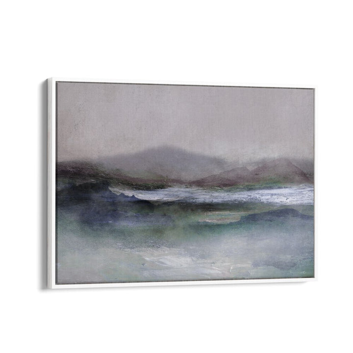 West Peak By Dan Hobday Abstract Art Abstract Paintings in White Floater Frame