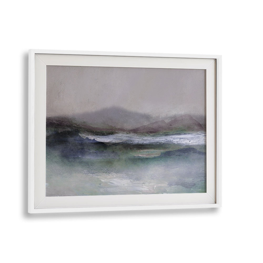 West Peak By Dan Hobday Abstract Art Abstract Paintings in White Frame With Mount