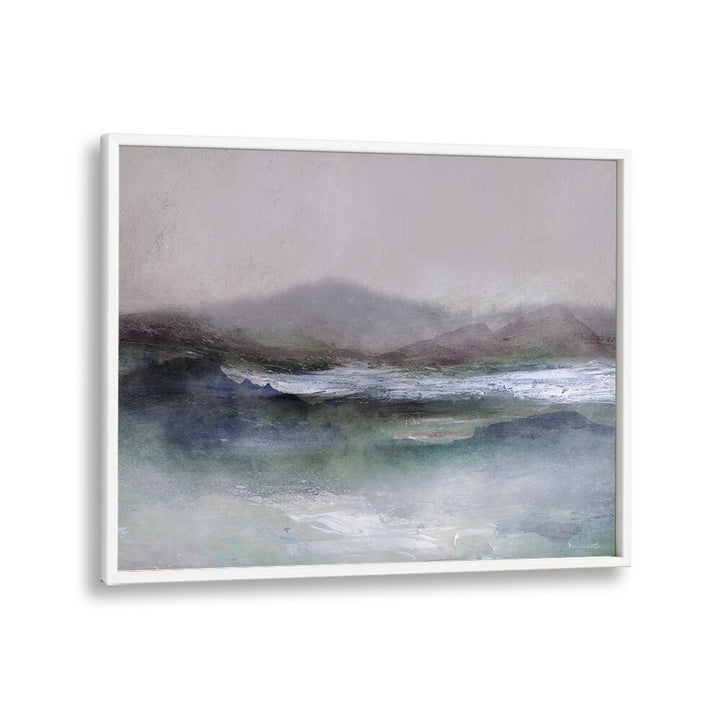 West Peak By Dan Hobday Abstract Art Abstract Paintings in White Plain Frame