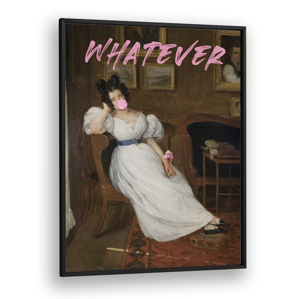 Whatever by the Art Concept Altered Art Prints in Black Plain Frame