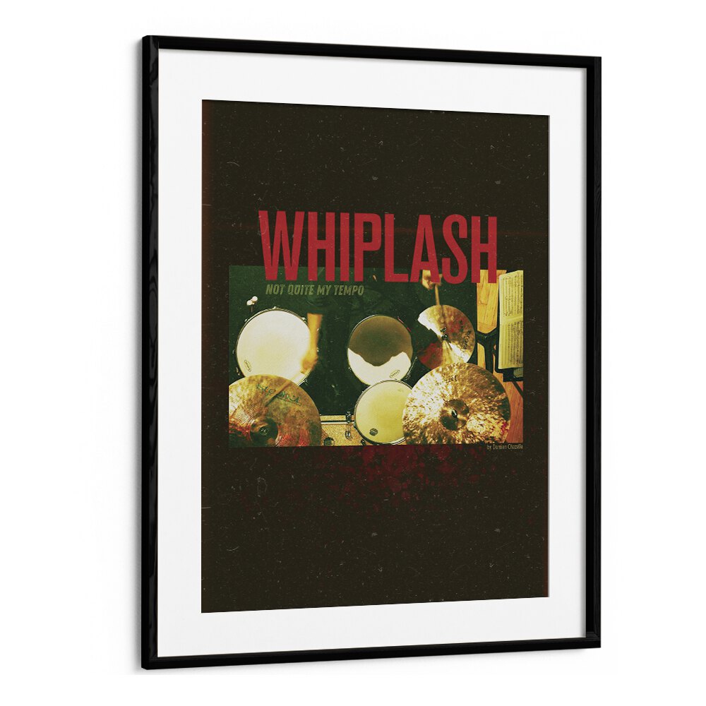 Whiplash by Grishma Korjani Movie Posters in Black Frame With Mount