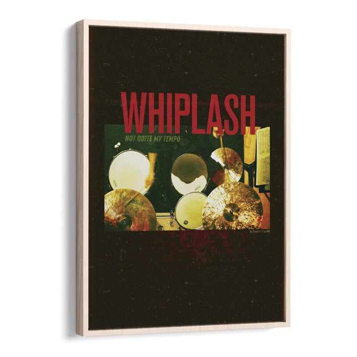 Whiplash by Grishma Korjani Movie Posters in Oak Wood Floater Frame