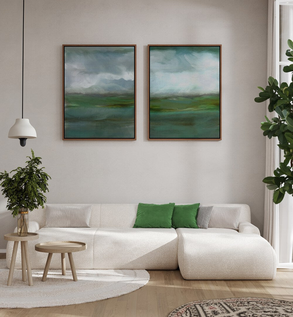 Enhance your home with the WHISPERING MEADOWS SET, SET OF 2 PAINTINGS, showcasing serene nature-inspired art.