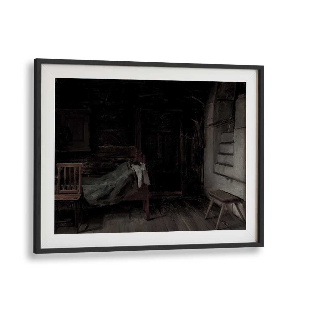 Whispers From The Abyss Tales Of Gothic Intrigue ii Gothic Art Prints in Black Frame With Mount