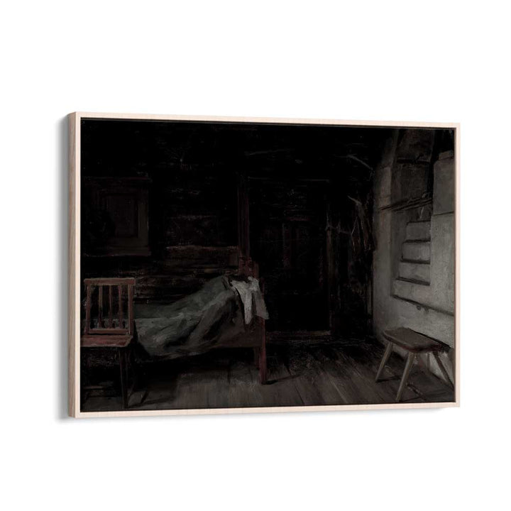 Whispers From The Abyss Tales Of Gothic Intrigue ii Gothic Art Prints in Oak Wood Floater Frame