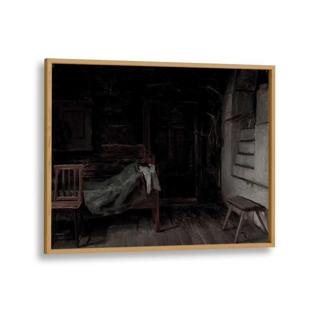 Whispers From The Abyss Tales Of Gothic Intrigue ii Gothic Art Prints in Oak Wood Plain Frame