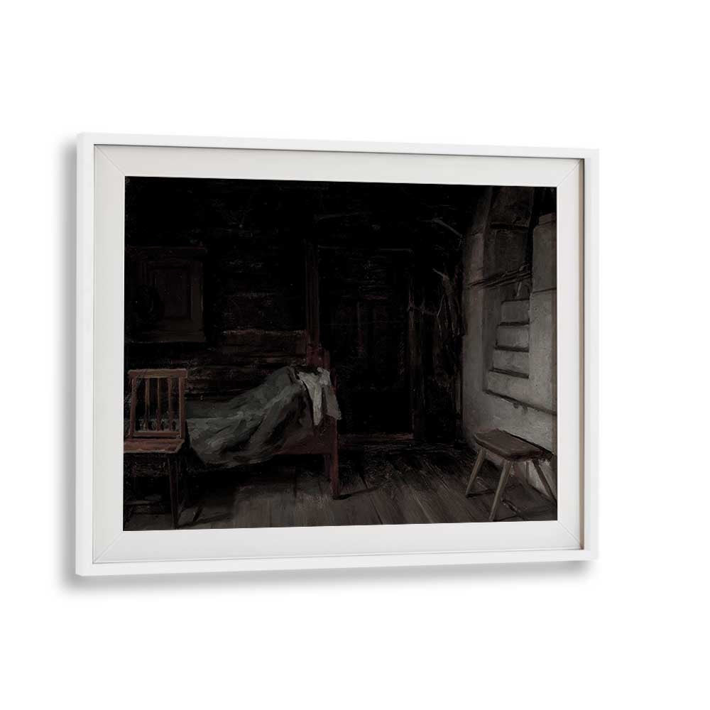 Whispers From The Abyss Tales Of Gothic Intrigue ii Gothic Art Prints in White Frame With Mount