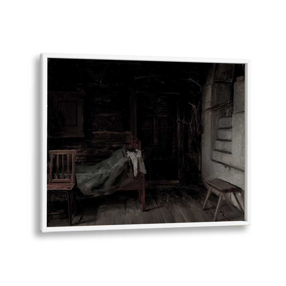 Whispers From The Abyss Tales Of Gothic Intrigue ii Gothic Art Prints in White Plain Frame