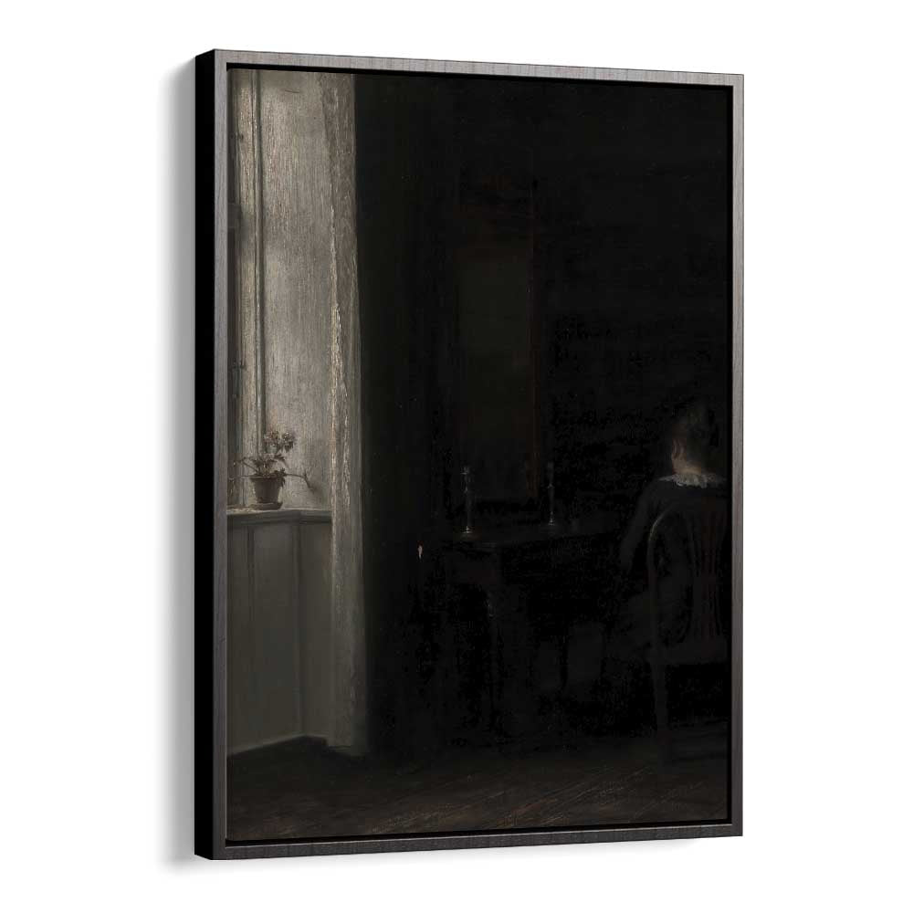 Whispers From The Abyss Tales Of Gothic Intrigue iv Gothic Art Prints in Black Floater Frame