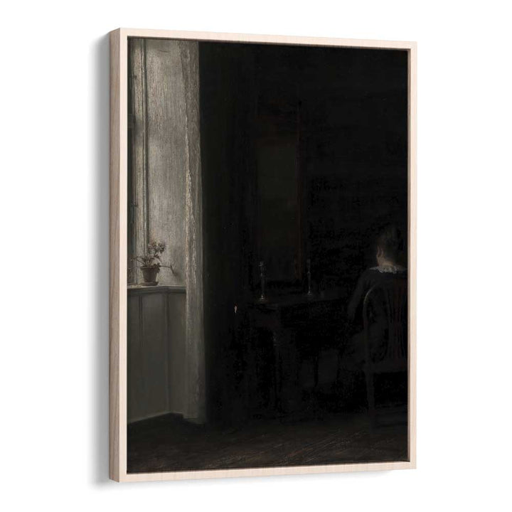 Whispers From The Abyss Tales Of Gothic Intrigue iv Gothic Art Prints in Oak Wood Floater Frame