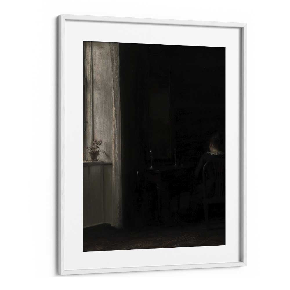 Whispers From The Abyss Tales Of Gothic Intrigue iv Gothic Art Prints in White Frame With Mount