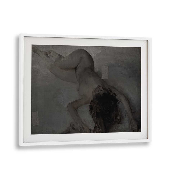 Whispers In WhiteGothic Wall Art Prints in White Frame With Mount