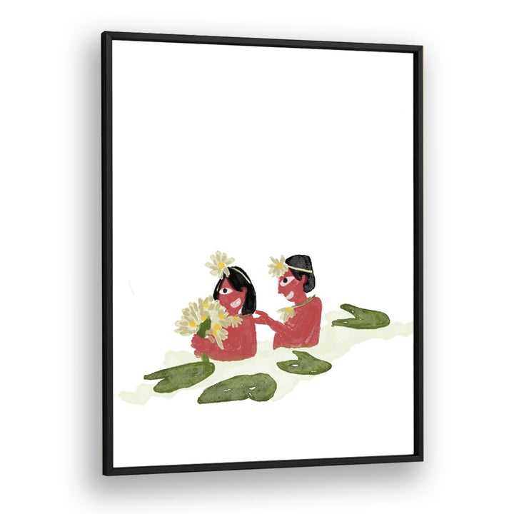 White Lillies framed wallart