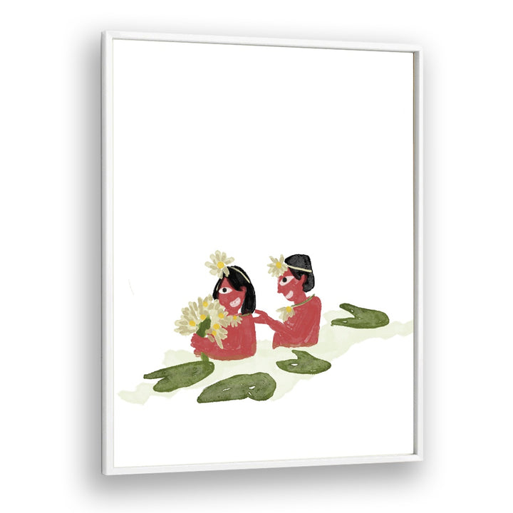 White Lillies framed wallart