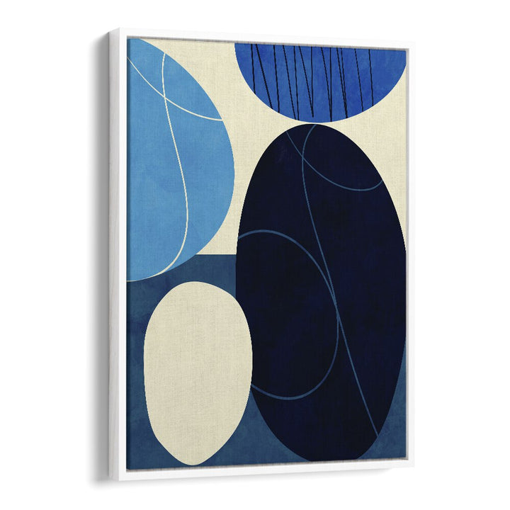 BLUE SHAPES PLAY III BY ANA RUT BRE ABSTRACT ART, ABSTRACT PAINTING