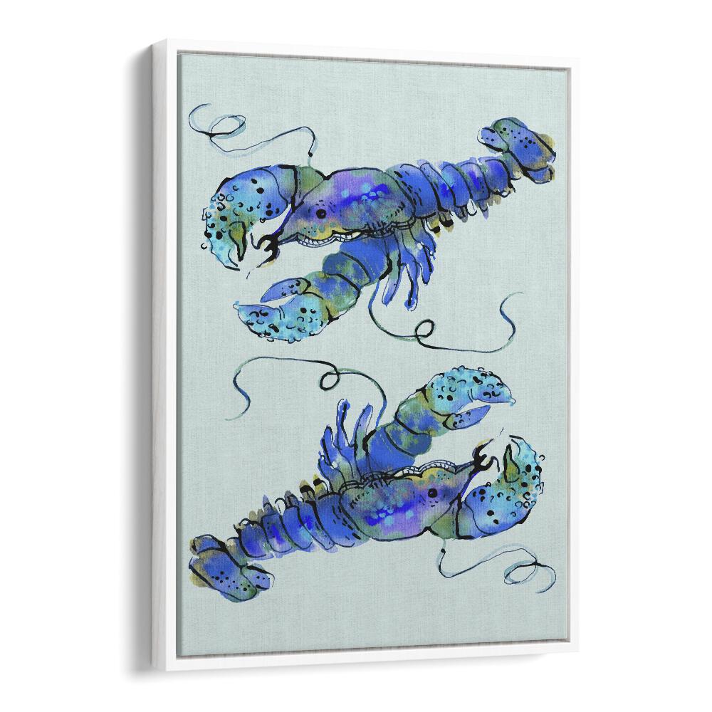 Quotes painting - LOBSTERS ON AZURE BY ANIA ZWARA by Asianmonk