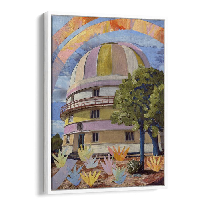 Eleanor Baker painting - MCDONALD OBSERVATORY MIXED MEDIA COLLAGE by Asianmonk