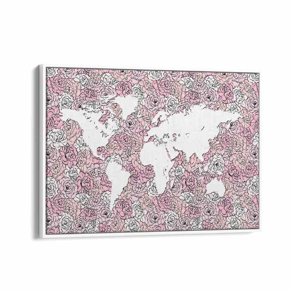 PINK MAP BY MARTINA FASHION PAINTINGS, FASHION POSTERS